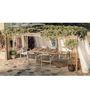 Onyx Bahçe & Balkon Masa Takımı (Krem)