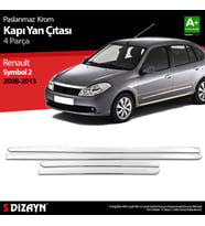 Renault Symbol 2 Krom Kapı Yan Çıtası 2008-2013