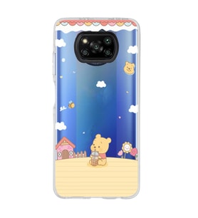 Poco X3 Pro / X3 NFC Uyumlu Winnie The Pooh Tasarımlı Şeffaf Telefon Kılıfı