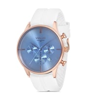VIALUX VX511R-02WR BEYAZ SİLİKON KAYIŞLI ERKEK KOL SAATİ