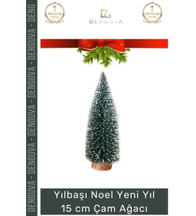 #SüsAğacı Yılbaşı Masa Üstü Dekoratif Hediyelik Süslemeli Şık Yapay Sedir Ağacı 15cm 1 Adet