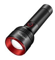 ARWOAN Şarjlı LED El Feneri  Parlaklık Ayarlı, USB Şarjlı, Yüksek Işık Gücü, Taşınabilir Fener