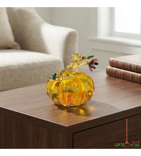 DEKORATİF KRISTAL BALKABAK SARI RENK