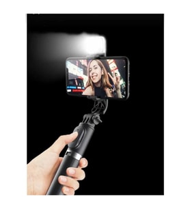 Led Işıklı tripot ve Selfie Çubuğu Bluetooth Kumandalı Kablosuz Selfie Stick 20 cm ile 70 cm