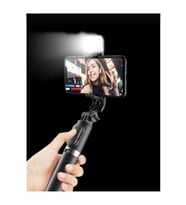 Led Işıklı tripot ve Selfie Çubuğu Bluetooth Kumandalı Kablosuz Selfie Stick 20 cm ile 70 cm