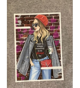 21X14 CM ÜTÜ İLE YAPIŞAN TREND KIZ APLİKE ARMA YAMA DİKİŞ HOBİ AKSESUAR