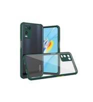 Oppo A54 4G Uyumlu Kılıf Zore Kaff Kapak (Koyu Yeşil)