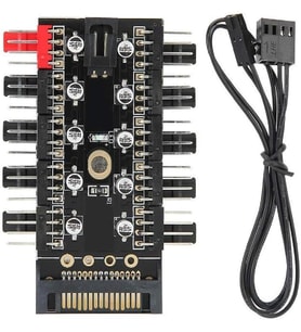 Lexroo 4988 10 Port Fan Power Sata Güç Switch Pwm Çoklayıcı