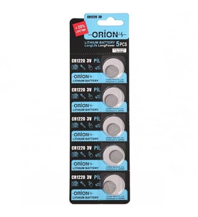 Orion CR1220 3V Lityum Pil 5'li Paket