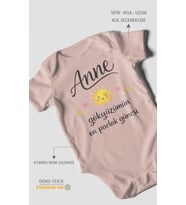 Anne, gökyüzümün en parlak güneşi Kısa Kollu Bebek Body