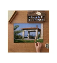 Barbekü Alanı- Lüks Ev Tasarımı 240 parça Ahşap Puzzle Ahşap Kutuda MP00323