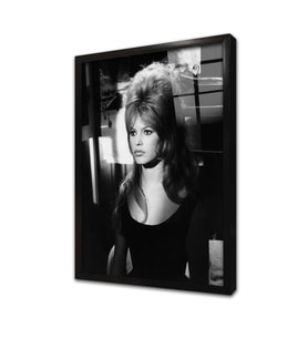 Birigitte Bardot Çerçeveli Cam Tablo