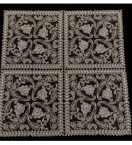 Fransız Dantel Tek Fiskos 100x100cm, Sehpa Örtüsü Fiskos