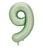 Benim Marifetlerim 9 Rakamı Su Yeşili Folyo Balon 40 inch 90 cm