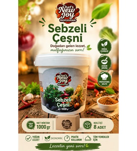 Sebzeli Çeşni 1000 G X 8 Adet - 1 Koli (Koli Bazlı Avantaj Paketi)