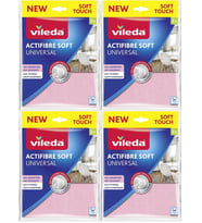 Vileda Actifibre Soft Universal New Soft Touch (Paket içi 2 Li) (4 Lü Set)