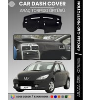 PEUGEOT 307 (2001-2008) Torpido Örtüsü Ön Göğüs Koruma Torpido Koruma Birebir Uyum Kaymaz Özel Kesim