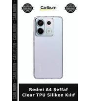 Redmi A4 Şeffaf Clear TPU Silikon Kılıf Cep Kılıfı Cihaz Örtüsü Mobil Aksesuar