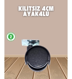 Northcity Kilitsiz 4 cm Ayak Seti - Mobilya ve Sehpa Ayakları 4'lü