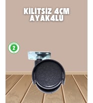 Northcity Kilitsiz 4 cm Ayak Seti - Mobilya ve Sehpa Ayakları 4'lü