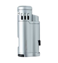 Quantoro 3 Torch Pürmüz Gümüş Metal Puro Çakmağı