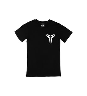 Black Mamba Logolu Cep Logo Tasarımlı Siyah Tişört