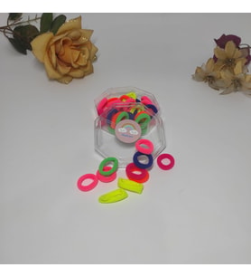 esnek Rengarenk Mini Lastik Toka  Kutulu Mini Lastik Toka EHavlu Lastik Toka Seti