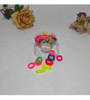 esnek Rengarenk Mini Lastik Toka  Kutulu Mini Lastik Toka EHavlu Lastik Toka Seti