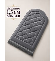 Diz Ağrıtmaz Ortopedik Seccade 1.5 cm Süngerli Kaymaz Taban Çanta Hediyeli