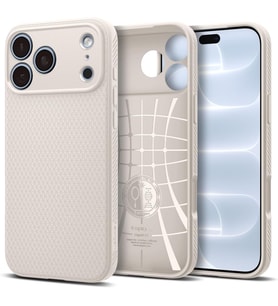 iPhone 18 Pro / 17 Pro ile Uyumlu Kılıf Liquid Air Natural Titanium - ACS09945