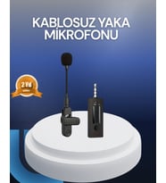 Profesyonel Ses Kayıt İçin Kablosuz Mini Yaka Mikrofonu