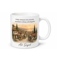Memlekete Dönüş Bileti Temalı Kupa Bardak Nostalji Hediye Bardak