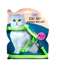 ANS Lüks Gato Kedi Göğüs Takım Tasması Yeşil