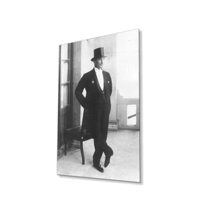 Atatürk Cam Tablo 4mm Dayanıklı Temperli Cam, Atatürk Glass Wall Art (Çok Renkli)