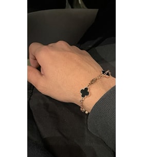 kararmaz çelik van cleef model erkek bileklik