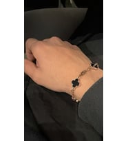 kararmaz çelik van cleef model erkek bileklik