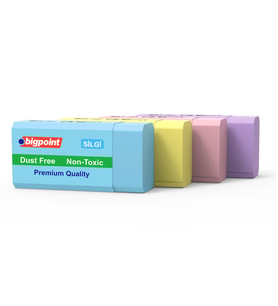 Bigpoint Dust-Free Pastel Renkli Silgi x 24 Adet
