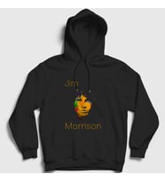 Presmono Unisex Siyah Jim The Doors Kapüşonlu Sweatshirt 116097tt