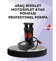 Basınç Saatli Ayak Pompası Bisiklet Ve Araç Uyumlu