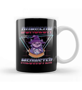Dungeon Meowster Cute & Funny Gaming Kupa Bardak Porselen
