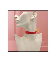 Kırmızı Renk Kadın Süet Choker