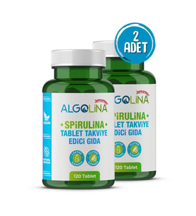 Algolina Spirulina Tablet 600 Mg - 120 Tablet (2 Adet) (Yeşil)