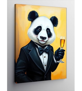 Kanvas Tablo Şık lı Panda