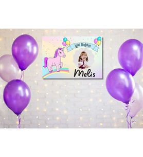 Gifttime Çocuklara Özel Resimli Doğum Günü Posteri 50 x 35