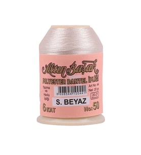 Altınbaşak Oya ve Dantel İpi 20 gr - Royaleks - No: Ş.BEYAZ