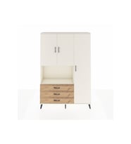 Arges Dolap 7 Raflı 3 Çekmeceli 3 Kapaklı 132x30x195 Aytaşı-Aytaşı/Çam