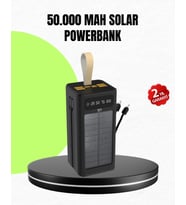 Güneş Enerjili Powerbank Dijital Göstergeli Taşınabilir Güç Kaynağı