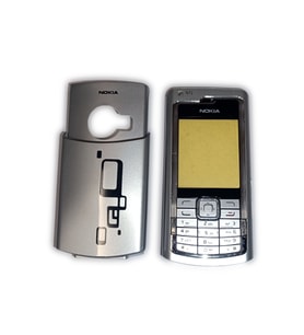 Nokia N72 Kapak Nokia N72 uyumlu Gri Kapak ön Kapak Arka Kapak Tuş Takımı