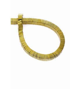 Hematit Doğal Taş Parlak Gold Rondela Kesim 6x1mm Dizi [AA]