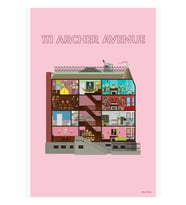 111 Archer Avenue From The Royal Tenenbaums Tablo Ahşap Poster Dekoratif